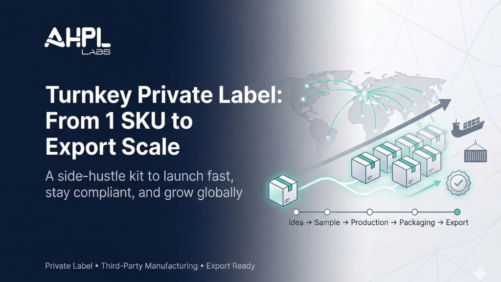AHPL “Turnkey Private Label” Side-Hustle Kit — From 1 SKU to Export Scale
